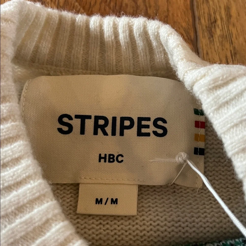 NWT HBC Stripes Medium Sweater - Picture 8 of 12